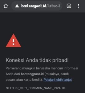 Tak Bisa Di Akses, Media Online bontangpost.id Diretas?