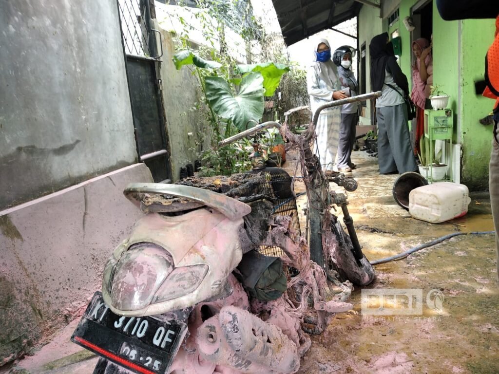 Scoopy Baru Terbakar Di Tanjung Laut Indah, Sempat Digunakan Belanja Ke Pasar Tamrin