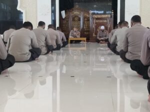 Doa dan Yasin Bersama, Rutinitas Batalyon A Pelopor Brimob Polda Kaltim Sebagai Bagian Pembinaan Rohani