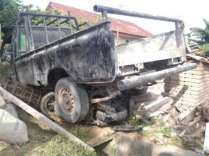 Kecelakaan Lalu Lintas, Motor vs Pick Up, Satu Orang Kritis