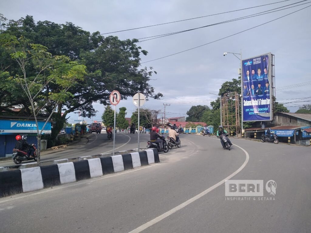 Pembongkaran Pembangunan Median Jalan di Bontang Karena Meresahkan