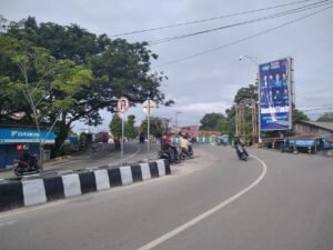Pembongkaran Pembangunan Median Jalan di Bontang Karena Meresahkan