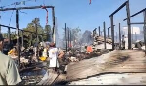 Rumor Pasar Loktuan Sengaja Dibakar, Polres Bontang Masih Kumpulkan Barang Bukti