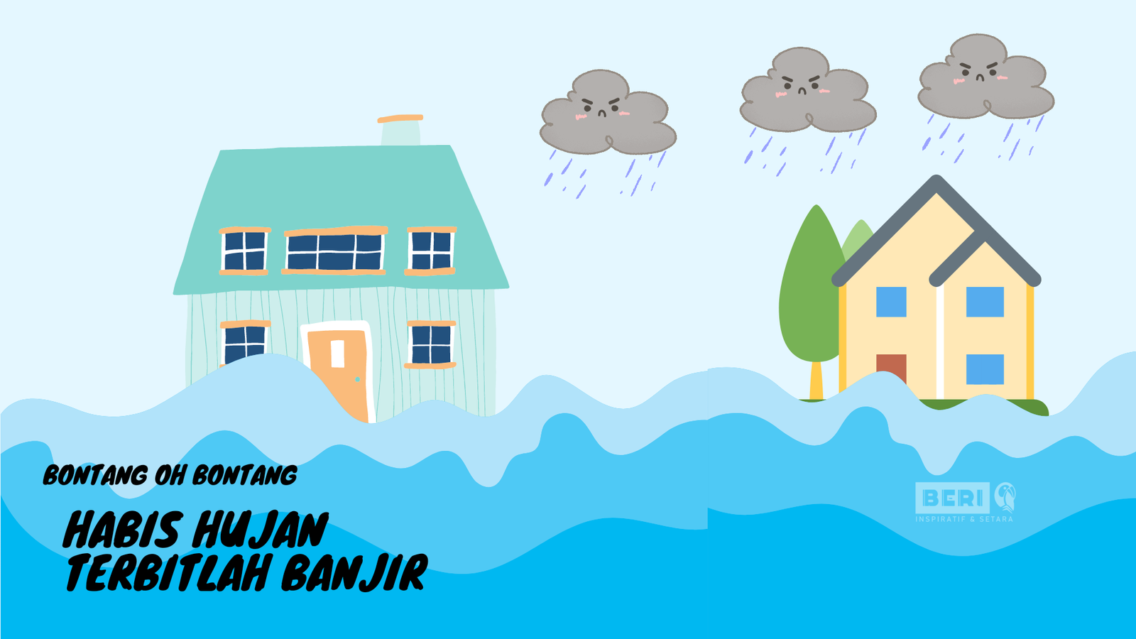 Ilustrasi banjir. ©2020 beri.id