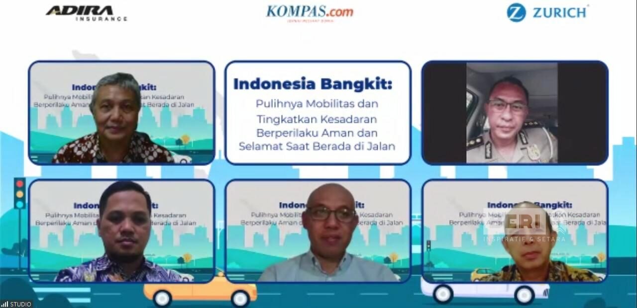 Webinar bertajuk Indonesia Bangkit: Pulihnya Mobilitas dan Tingkatkan Kesadaran Berperilaku Aman dan Selamat Saat Berada di Jalan