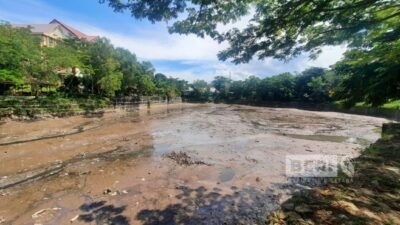 Waduk Telagasari Mengering Senin (Mino/beri.id)