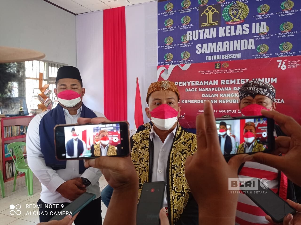 360 Warga Binaan Rutan Kelas II Samarinda Terima Remisi Kemerdekaan, 9 orang Langsung Bebas. ©dodi/beri.id