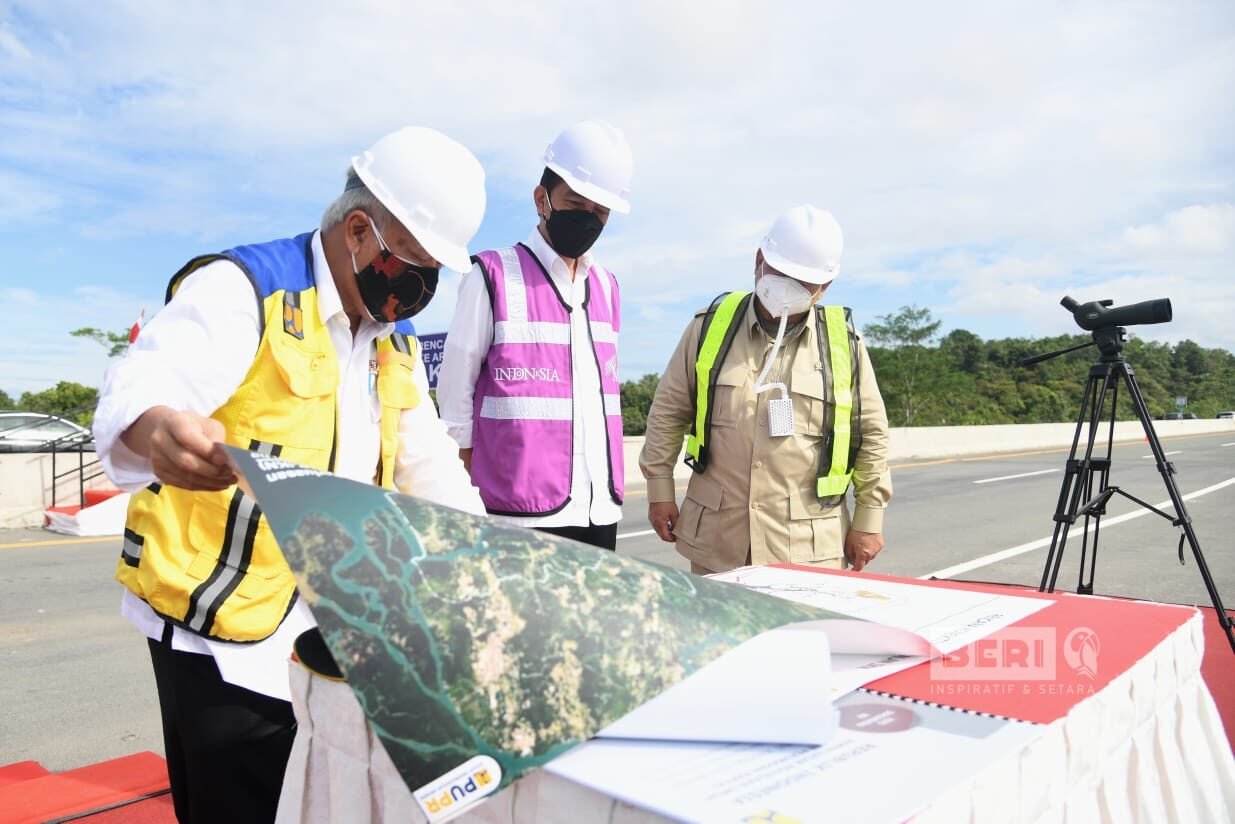 Presiden Tinjau Sodetan Akses Jalan ke IKN