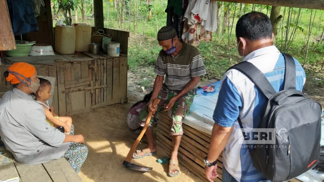 Nyaris Menyerah Karena Pandemi, Petani Asal Balikpapan Dapat Bantuan Peralatan Dari Safaruddin. ©jifran/beri.id