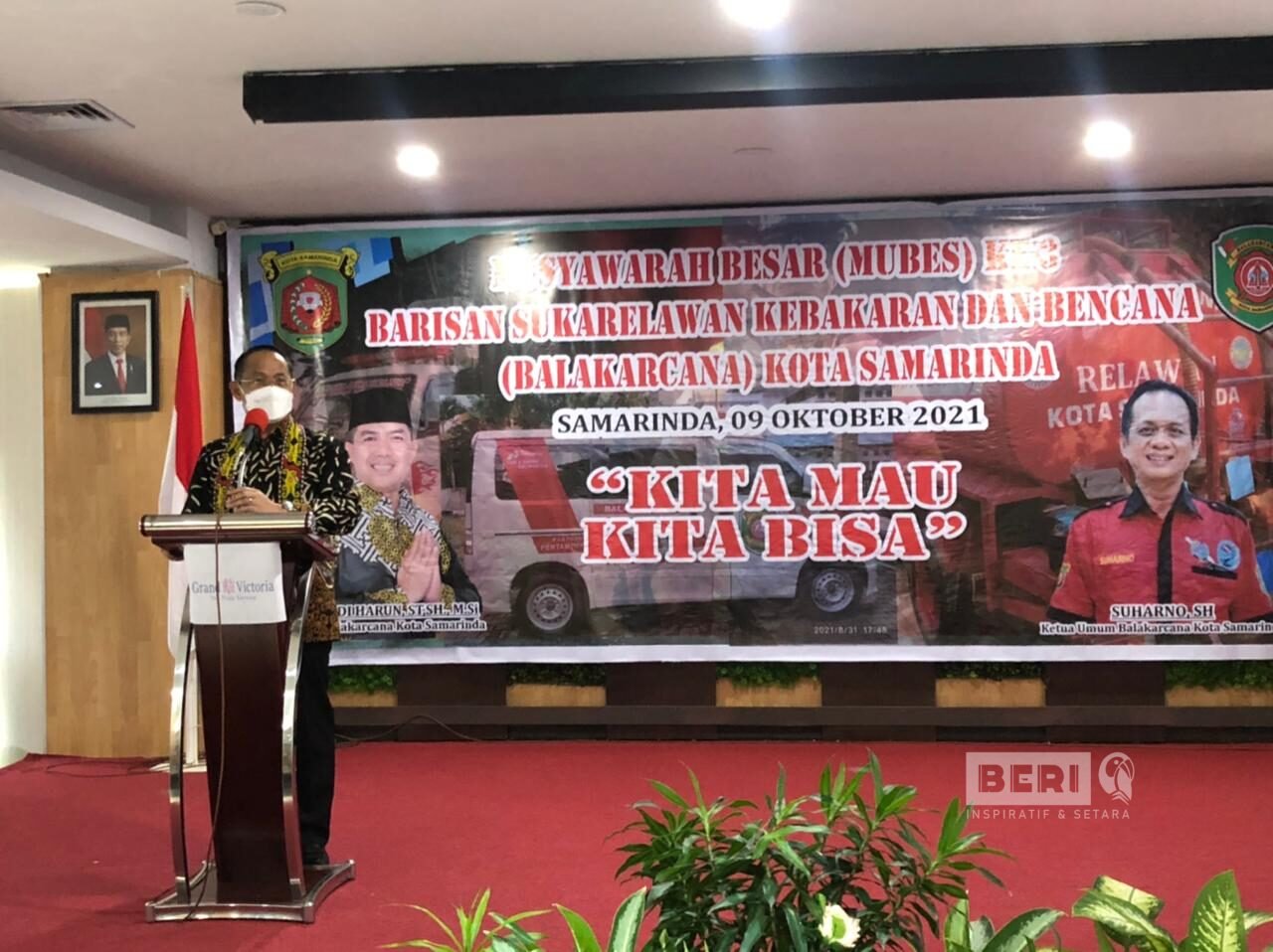 Wakil Walikota Samarinda, Rusmadi saat hadiri Mubes ke tiga Balakarcana Kota Samarinda. ©Dodi/beri.id