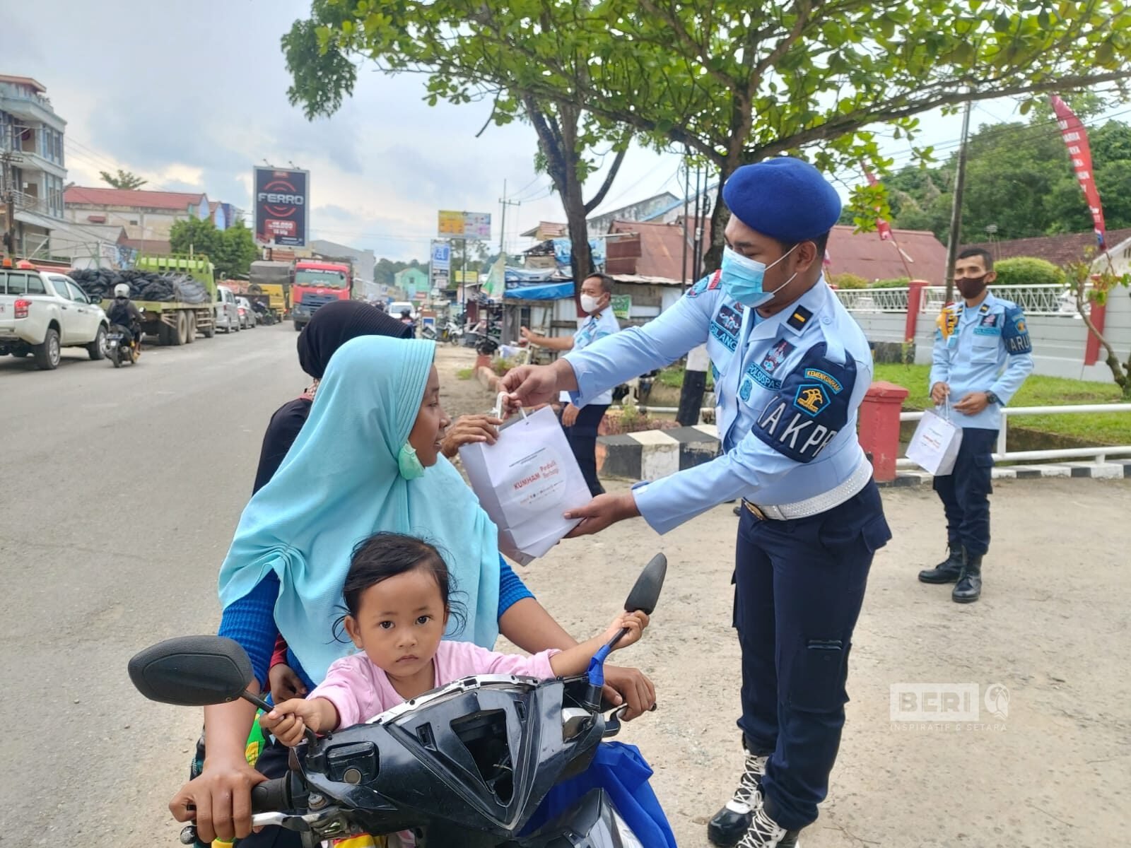 Eksitensi Kemenkumham, Sambut HDKD 2021 Rutan Samarinda Bagi New Normal Kit