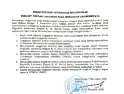 Rektor Unmul Kecam Postingan BEMKM  Tentang Wapres Patung Istana