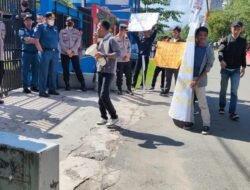 Demo Kantor KSOP Kelas II Samarinda, Kesmi Kaltim Bawa 7 Tuntutan