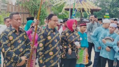 Hadiri HUT Karang Taruna di Jaksel, Anies Diteriaki ‘Presiden’