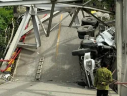 Jembatan Busui Ambruk, Jalur Lintas Kaltim-Kalsel Lumpuh Total