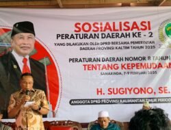 Sugiyono Sosialisasikan Perda Kepemudaan: Pemuda Harus Aktif Berinovasi