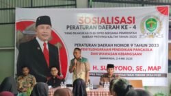 Sugiyono Sosialisasikan Perda Pendidikan Pancasila di Samarinda Ulu, Ajak Warga Perkuat Nasionalisme