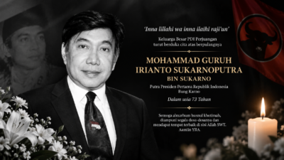 Guruh Soekarnoputra Meninggal Dunia, PDI Perjuangan Instruksikan Bendera Setengah Tiang 7 Hari